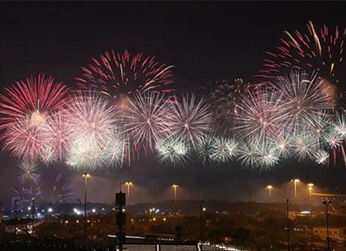 衡南县焰火晚会